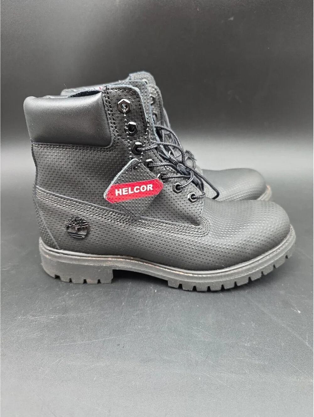 Timberland Helcor 6” Premium Waterproof Boots Black Leather Lace Up Men’s